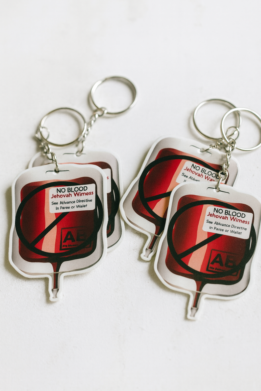 No Blood Keychain